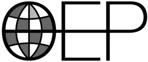 OEP logo black and white. PNG file with transparent backgroundV_transparent
